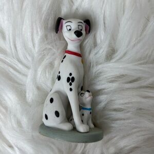 Disney 101 Dalmatians Grolier Porcelain Figurine.  Pongo & Puppy. Vintage